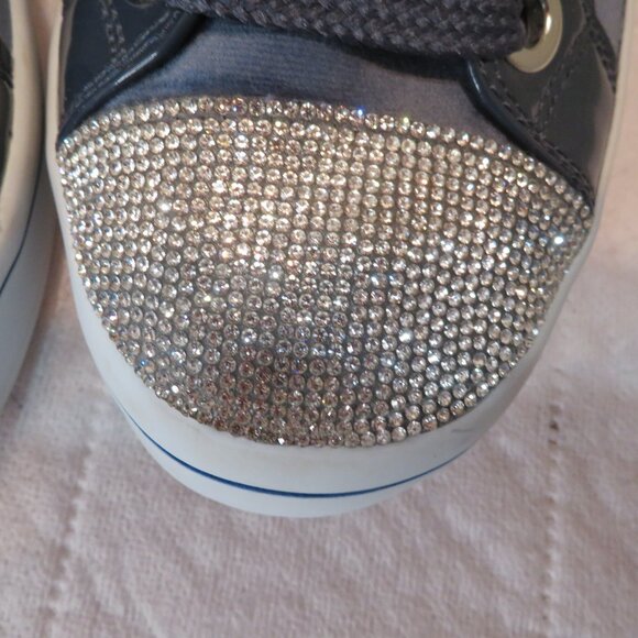 Women's Skechers Velvet Rhinestones High Top Sneakers - Picture 6 of 8
